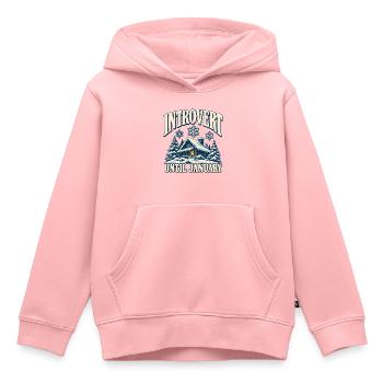 Introvert Until January - Kinder Premium Organic Hoodie - Rosa - Vorne - AI Model Kid Female (0cm)
