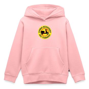 China Scooter? No Thanks! (3-farbig) - Kinder Premium Organic Hoodie - Rosa - Vorne - AI Model Kid Female (0cm)