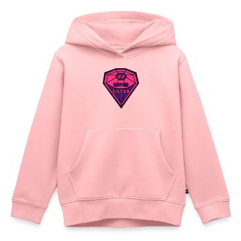 Superhero Schwester - Kinder Premium Organic Hoodie - Rosa - Vorne - AI Model Kid Female (0cm)
