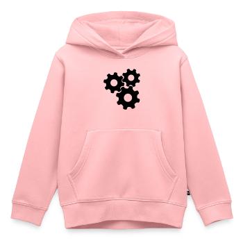 Gears - Kids Premium Organic Hoodie - rose - Front - AI Model Kid Female (0cm)