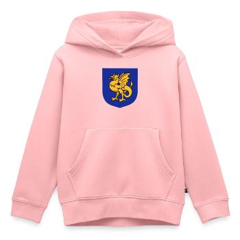 Fantasy-Kreatur Greif Zeichnung Bornholm - Kinder Premium Organic Hoodie - Rosa - Vorne - AI Model Kid Female (0cm)