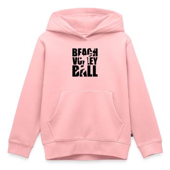 Beachvolleyball - Kinder Premium Organic Hoodie - Rosa - Vorne - AI Model Kid Female (0cm)