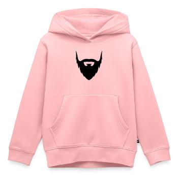 Barbe - Sweat Premium à capuche enfant bio - rose - Devant - AI Model Kid Female (0cm)