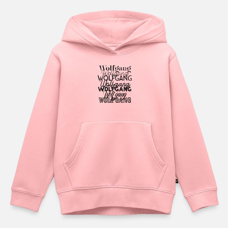 Wolfgang - Sweat Premium à capuche enfant bio - rose