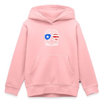 Porto Rico - Sweat Premium à capuche enfant bio - rose - Devant - AI Model Kid Female (0cm)