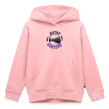 Naturbursche - Outdoor Geschenk - Kinder Premium Organic Hoodie - Rosa - Vorne - AI Model Kid Female (0cm)