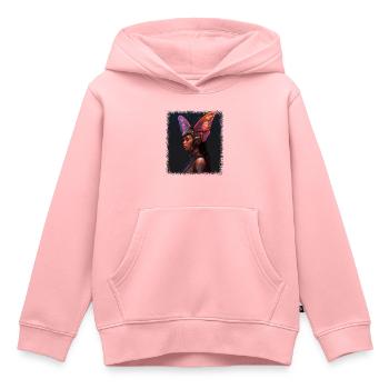birthday present fauna insect butterfly quote bday - Kinder Premium Organic Hoodie - Rosa - Vorne - AI Model Kid Female (0cm)