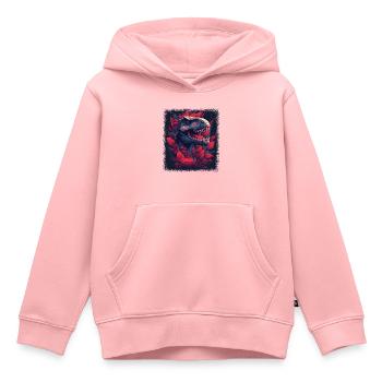 bicycle ride humor fun statement childrens funny - Kinder Premium Organic Hoodie - Rosa - Vorne - AI Model Kid Female (0cm)