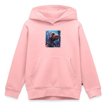 3 Bible Verse Animal Sloths Birthday Controller - Kids Premium Organic Hoodie - rose - Front - AI Model Kid Female (0cm)
