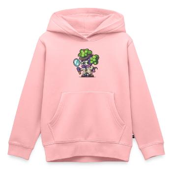 Résoudre des mystères juteux - Sweat Premium à capuche enfant bio - rose - Devant - AI Model Kid Female (0cm)