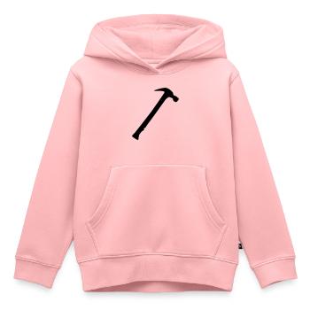 marteau - Sweat Premium à capuche enfant bio - rose - Devant - AI Model Kid Female (0cm)