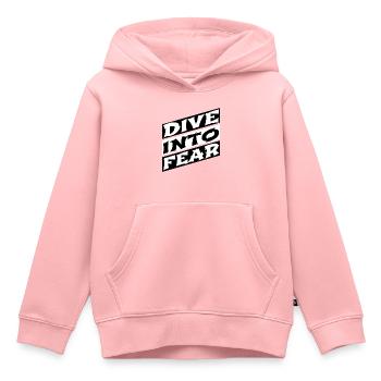 courage bungee jumping safety embracing courage - Kinder Premium Organic Hoodie - Rosa - Vorne - AI Model Kid Female (0cm)