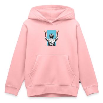 Kapitulation vor dem Himmel - Kinder Premium Organic Hoodie - Rosa - Vorne - AI Model Kid Female (0cm)