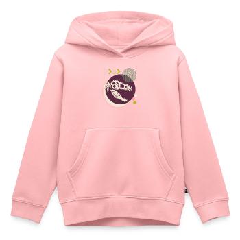 Dino 3, T-Rex, skeleton, wild world - Kids Premium Organic Hoodie - rose - Front - AI Model Kid Female (0cm)