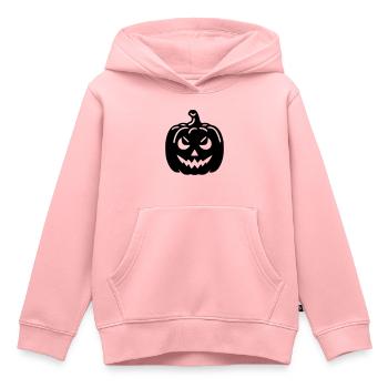Citrouille - Sweat Premium à capuche enfant bio - rose - Devant - AI Model Kid Female (0cm)