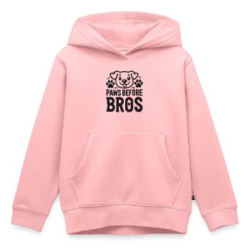 Pfoten vor Bros - Kinder Premium Organic Hoodie - Rosa - Vorne - AI Model Kid Female (0cm)