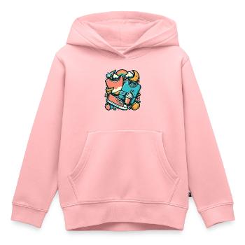 Bunte Collage mit Kleidung und Alltagsgegenständen - Kinder Premium Organic Hoodie - Rosa - Vorne - AI Model Kid Female (0cm)
