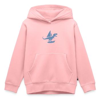 Minimalistische Jolle mit T-Rex Sommer - Kinder Premium Organic Hoodie - Rosa - Vorne - AI Model Kid Female (0cm)