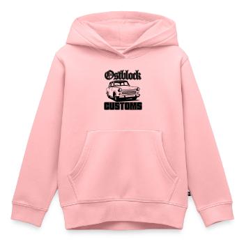 Farbe änderbar | Trabi Trabbi Ostblock Customs - Kinder Premium Organic Hoodie - Rosa - Vorne - AI Model Kid Female (0cm)