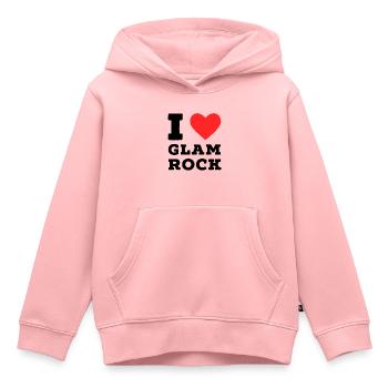 I love glam rock - Kids Premium Organic Hoodie - rose - Front - AI Model Kid Female (0cm)