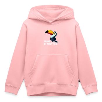 TUKAN VOGEL AMERIKA SAFARI BÖSE LAUNE ABNEIGUNG - Kinder Premium Organic Hoodie - Rosa - Vorne - AI Model Kid Female (0cm)