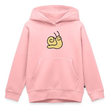 Fröhliche Schnecke - Kinder Premium Organic Hoodie - Rosa - Vorne - AI Model Kid Female (0cm)