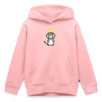 evil angel - Kids Premium Organic Hoodie - rose - Front - AI Model Kid Female (0cm)