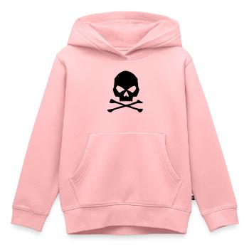 Schädel und Knochen - Kinder Premium Organic Hoodie - Rosa - Vorne - AI Model Kid Female (0cm)
