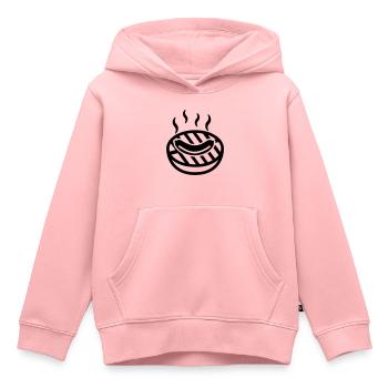 Grill - Sweat Premium à capuche enfant bio - rose - Devant - AI Model Kid Female (0cm)