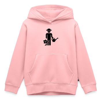 Gärtner - Kinder Premium Organic Hoodie - Rosa - Vorne - AI Model Kid Female (0cm)