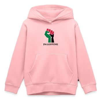 palästinensischen Symbolflagge Palästina - Kinder Premium Organic Hoodie - Rosa - Vorne - AI Model Kid Female (0cm)