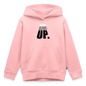 gagnant ne jamais abandonner la conception de logo jamais - Sweat Premium à capuche enfant bio - rose - Devant - AI Model Kid Female (0cm)