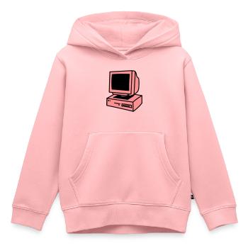PC - Kinder Premium Organic Hoodie - Rosa - Vorne - AI Model Kid Female (0cm)