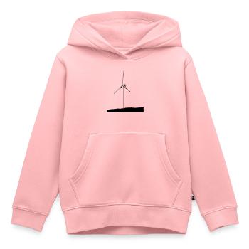 windmill - Kids Premium Organic Hoodie - rose - Front - AI Model Kid Female (0cm)