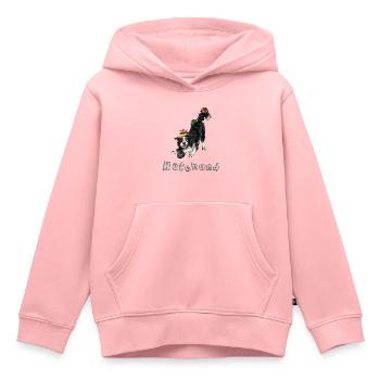 Hütehund - Kinder Premium Organic Hoodie - Rosa - Vorne - AI Model Kid Female (0cm)