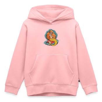 Meerjungfrau - Kinder Premium Organic Hoodie - Rosa - Vorne - AI Model Kid Female (0cm)