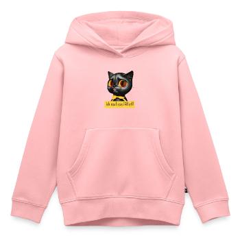 iMachWas Cat - Sweat Premium à capuche enfant bio - rose - Devant - AI Model Kid Female (0cm)