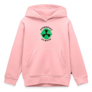 Atomkraft, Ja bitte, Kernenergie - Kinder Premium Organic Hoodie - Rosa - Vorne - AI Model Kid Female (0cm)