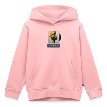 Art of paint, Album cover, Art of music, AI shirts - Kinder Premium Organic Hoodie - Rosa - Vorne - AI Model Kid Female (0cm)