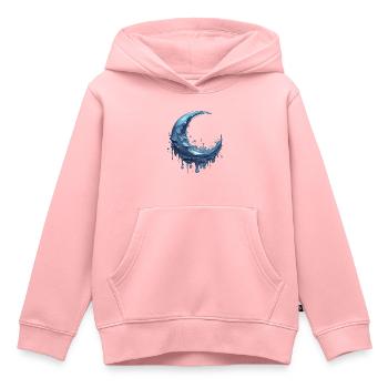 Melting Moon - Kids Premium Organic Hoodie - rose - Front - AI Model Kid Female (0cm)