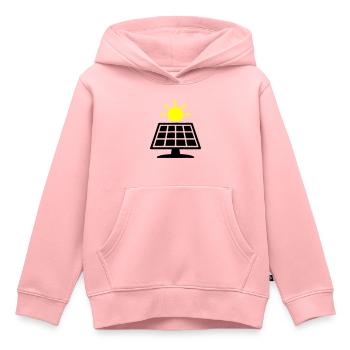 Photovoltaic System Solar Panels - Kids Premium Organic Hoodie - rose - Front - AI Model Kid Female (0cm)