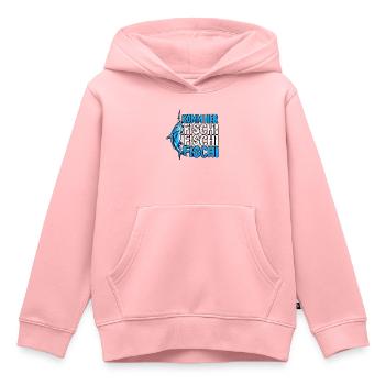 Komm Herr Fischi Angler - Kinder Premium Organic Hoodie - Rosa - Vorne - AI Model Kid Female (0cm)