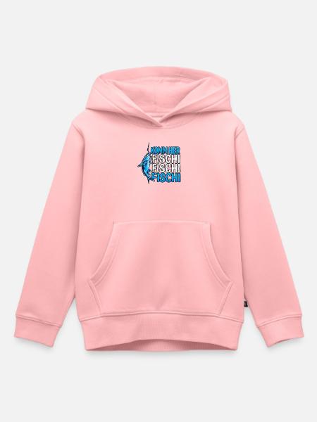 Komm Herr Fischi Angler - Kinder Premium Organic Hoodie - Rosa