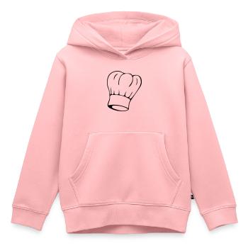 Chefs Hut - Kinder Premium Organic Hoodie - Rosa - Vorne - AI Model Kid Female (0cm)