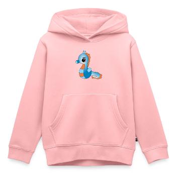 Knuffiges Seepferdchen - Kinder Premium Organic Hoodie - Rosa - Vorne - AI Model Kid Female (0cm)