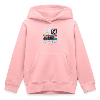 Feuerwehrmann Sam™ Geburtstagsdesign 5 Jahre - Kinder Premium Organic Hoodie - Rosa - Vorne - AI Model Kid Female (0cm)