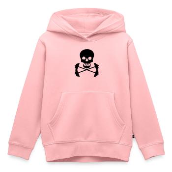 body building - Kids Premium Organic Hoodie - rose - Front - AI Model Kid Female (0cm)