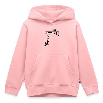 Bungee jumping - Kinder Premium Organic Hoodie - Rosa - Vorne - AI Model Kid Female (0cm)