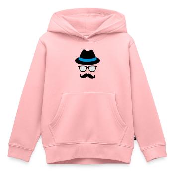 HIPSTER - Kinder Premium Organic Hoodie - Rosa - Vorne - AI Model Kid Female (0cm)