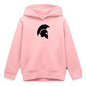 spart spartan helmet sparta warrior greek trojan r - Kids Premium Organic Hoodie - rose - Front - AI Model Kid Female (0cm)